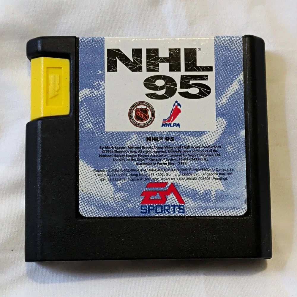 EA Sports NHL 95 Hockey Sports Video Game Cartridge for Sega Genesis Console